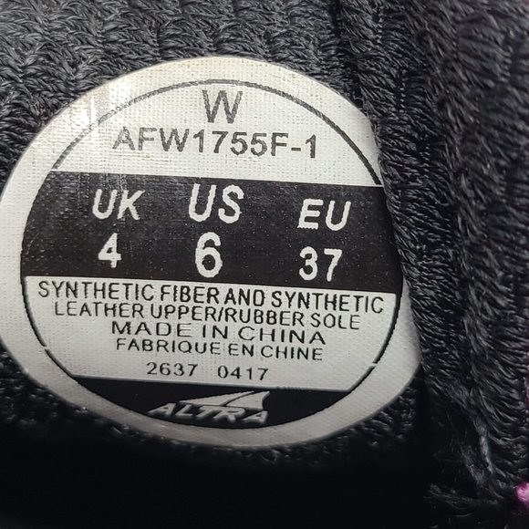 ALTRA Lone Peak 3.5 Trail Running Shoes Purple Gray AFW1755F-1 Women's US 6 - Picture 13 of 13